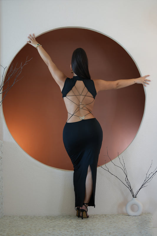 Butterfly Effect Black Dress
