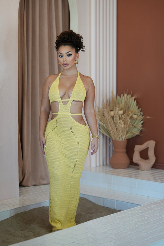Golden Hour Crochet Dress